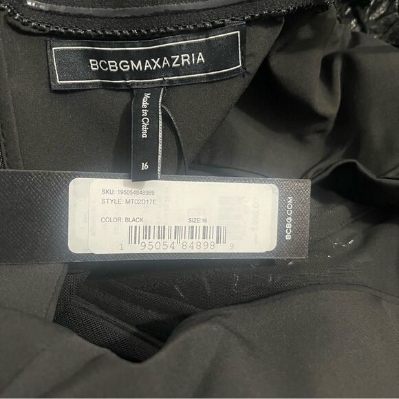 BCBGMAXAZRIA Size 16 Corset Tulle Tiered Oly Gown in Black (Blogger favorite) - Picture 8 of 10